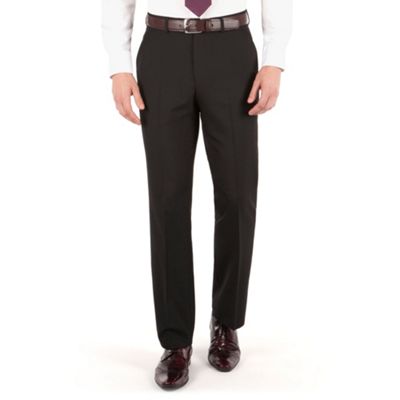 The Collection Black plain regular fit suit trouser